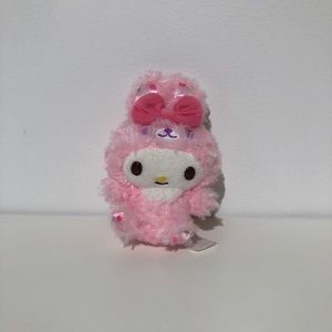 My Melody Easter Bunny Plush Keychain Clip